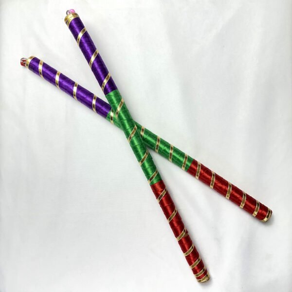 dandiya with ghoongroo 1 Dandiya Sticks with Ghunghroo