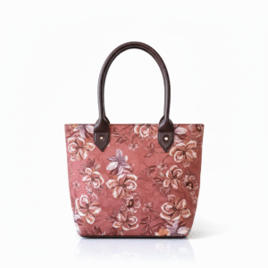 5-in-1 Floral Tote Bag Set with Leather Handles – Women’s Handbag Combo
