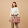 5-in-1 Floral Tote Bag Set with Leather Handles – Women’s Handbag Combo