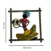 Handcrafted Tribal Musician Wall Hanging Set (3 Pieces) – Colorful Metal Wall Art