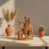 Handcrafted Wooden Camel Rider Sculpture image 4 Handcrafted Wooden Camel Rider Sculpture – Tribal Rajasthani Art Figurine | Home Décor Showpiece
