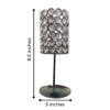 Crystal Tea Light Candle Holder Stand – Black Metal Luxury Decor