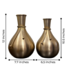 Gold Metal Decorative Vase Set with Rope Accent – Modern Luxury Home Décor image 2 Gold Metal Decorative Vase Set with Rope Accent – Modern Luxury Home Décor